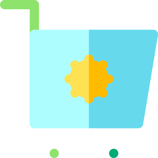 Shopping cart Basic Rounded Flat icon