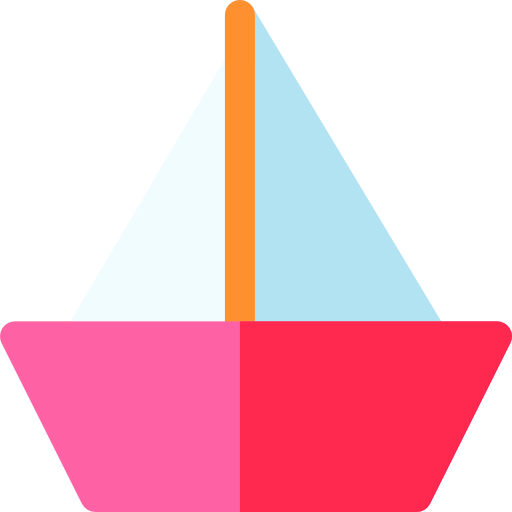 segelboot Basic Rounded Flat icon