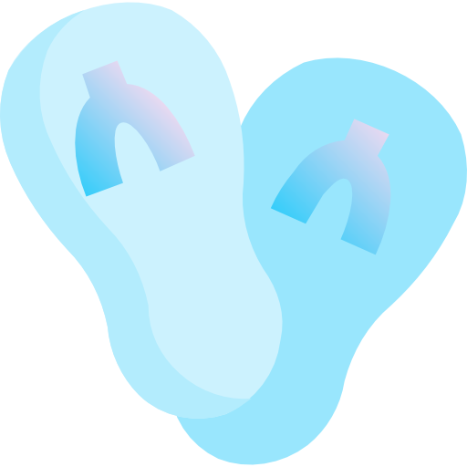 sandálias de dedo Fatima Blue Ícone