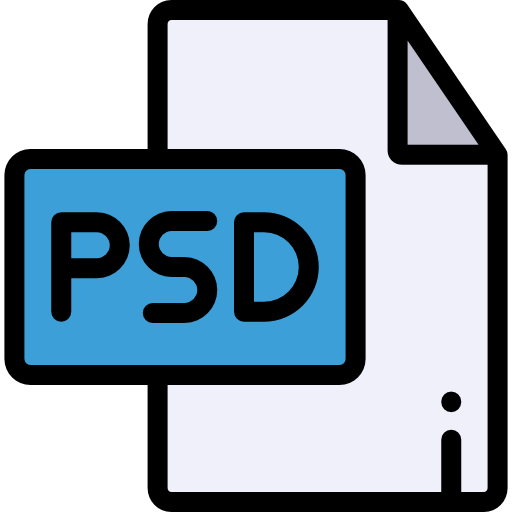 archivo psd Detailed Rounded Lineal color icono