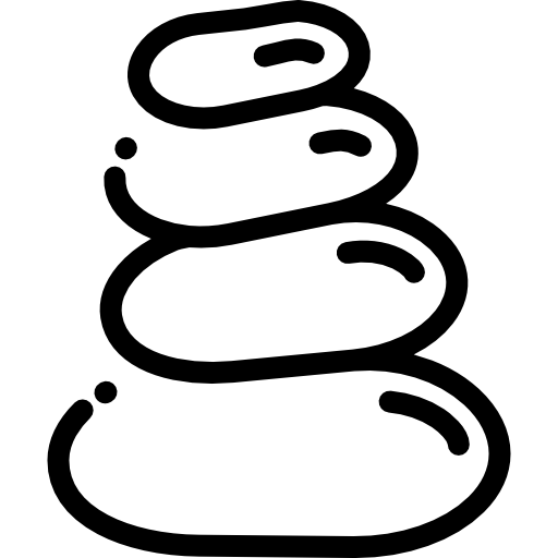 pietre Detailed Rounded Lineal icona