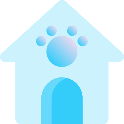 Dog house Fatima Blue icon