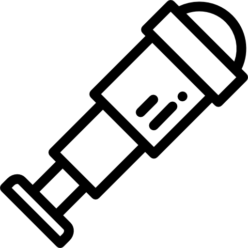 Монокуляр Detailed Rounded Lineal иконка
