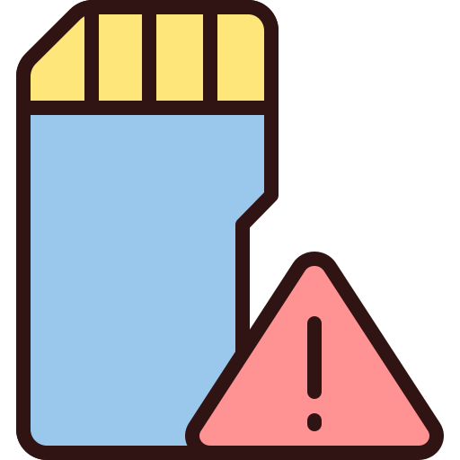 Memory card Generic Outline Color icon