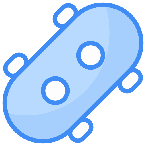 skateboard Generic color lineal-color icon