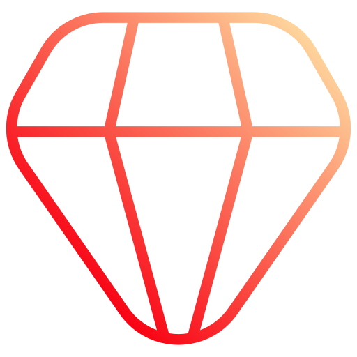 diamante Generic gradient outline icono