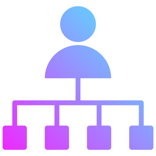 organisationsstruktur Generic gradient fill icon