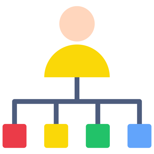 organisatiestructuur Generic color fill icoon