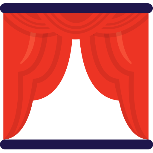 Stage curtain Generic Flat icon