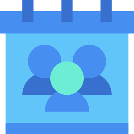 ミーティング Generic Blue icon