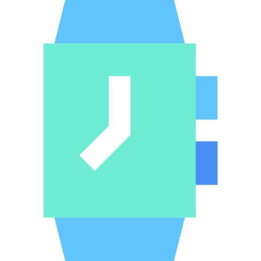 reloj cuadrado Generic Blue icono