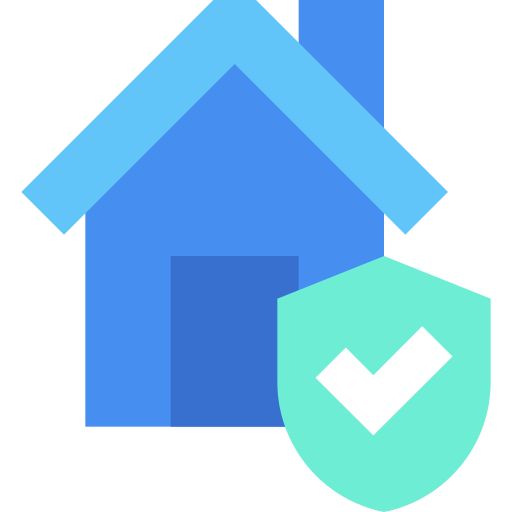 seguro de hogar Generic Blue icono