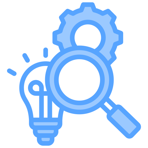 research and development Generic Blue icon