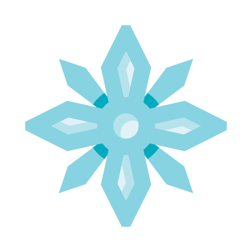 sneeuwvlok edt.im Lineal color icoon
