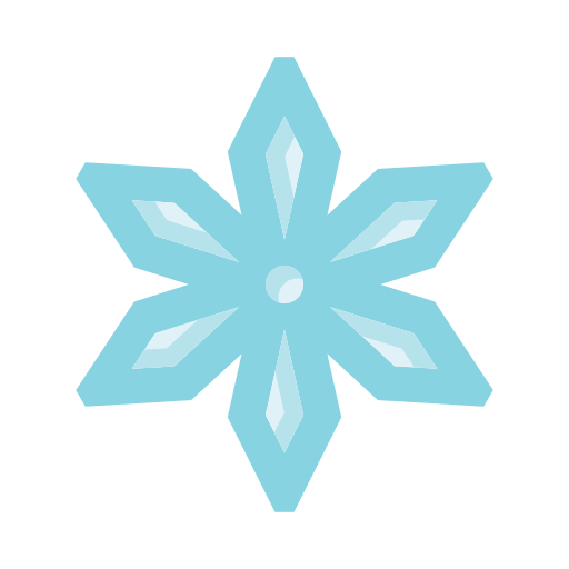 sneeuwvlok edt.im Lineal color icoon