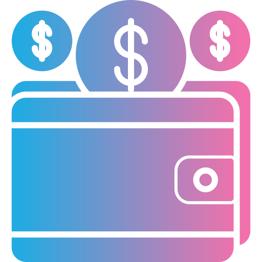 geld besparen Generic gradient fill icoon