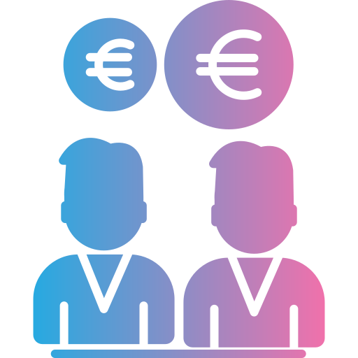 euro Generic gradient fill icona