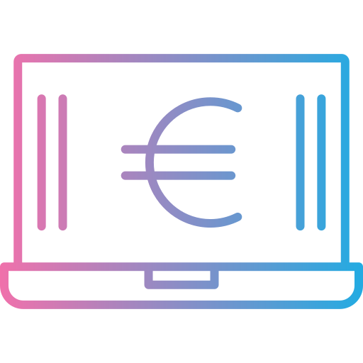 Евро Generic gradient outline иконка