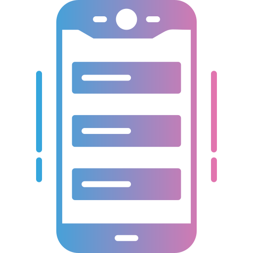 Mobile app Generic gradient fill icon