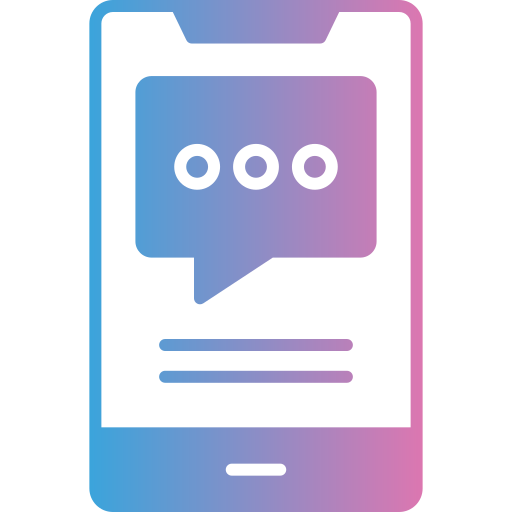 Mobile Chat Generic gradient fill icon