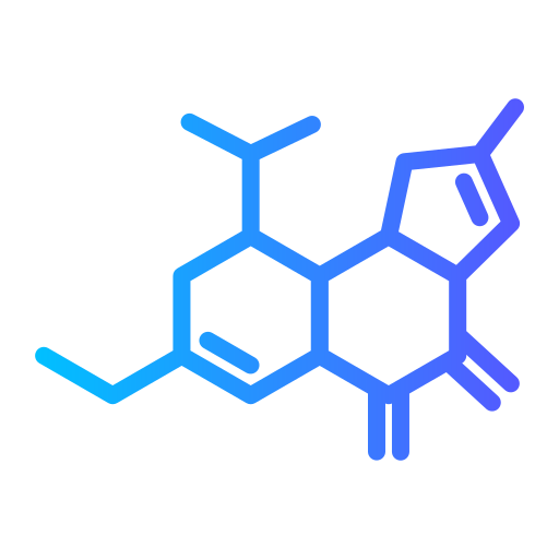 molecuul Generic gradient outline icoon