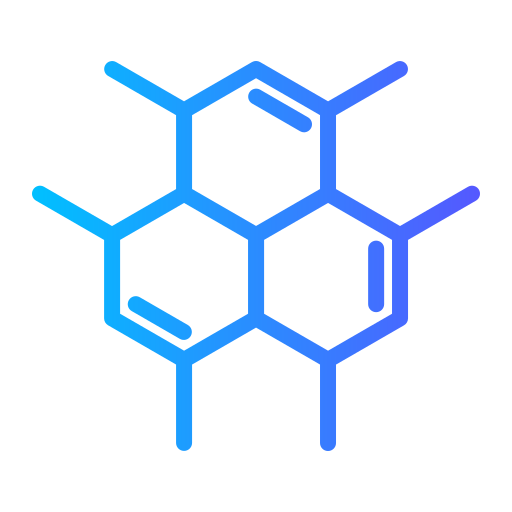 molecuul Generic gradient outline icoon
