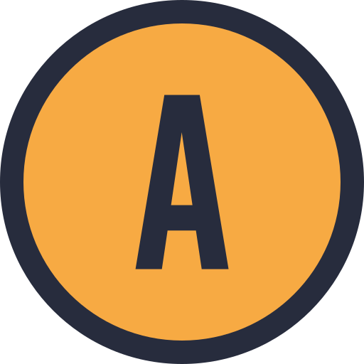 Letter A Generic color lineal-color icon