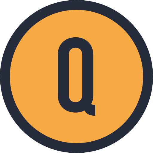 letter q Generic color lineal-color icoon