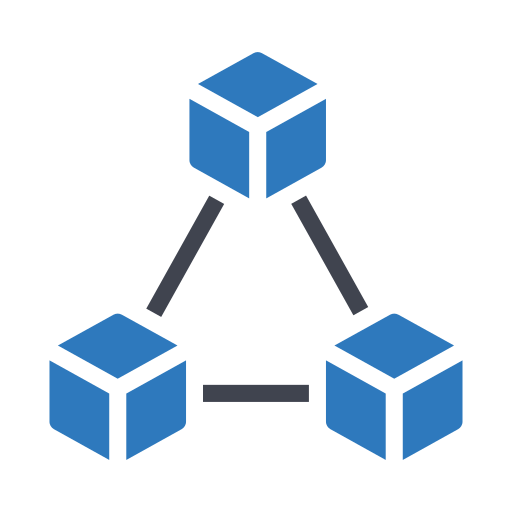 chaîne de blocs Generic Blue Icône