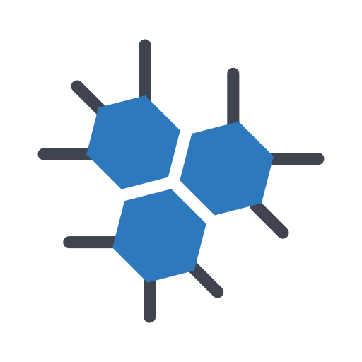 Molecules Generic Blue icon