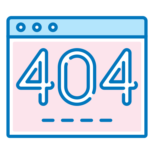 Ошибка 404 Generic Outline Color иконка