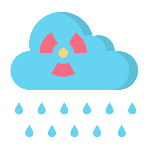 酸性雨 Generic color fill icon