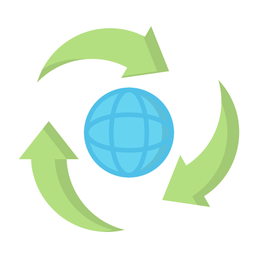 reciclaje Generic color fill icono