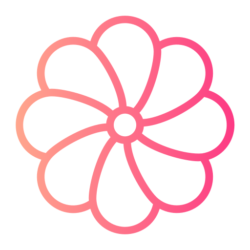 kwiat Generic gradient outline ikona