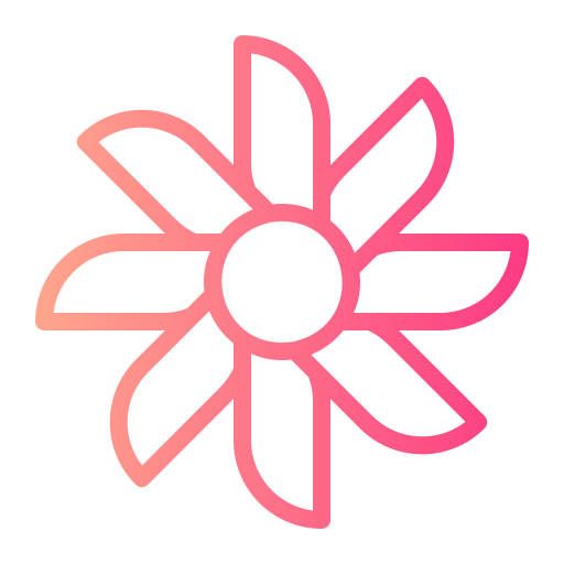 fleur Generic gradient outline Icône