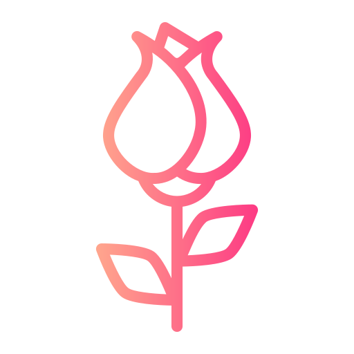 Rose Generic gradient outline icon