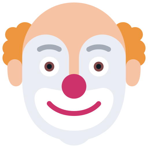 Clown Juicy Fish Flat icon