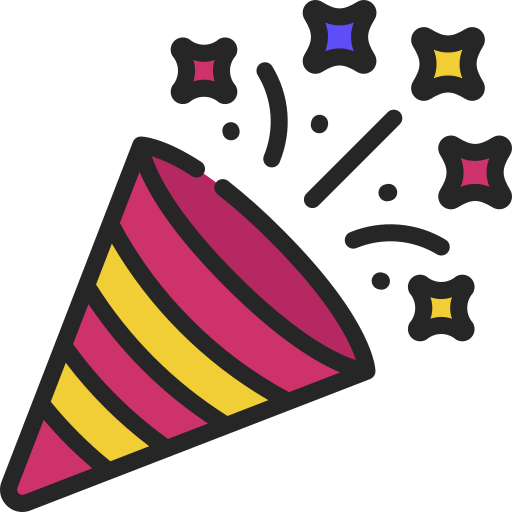 Party popper Juicy Fish Soft-fill icon