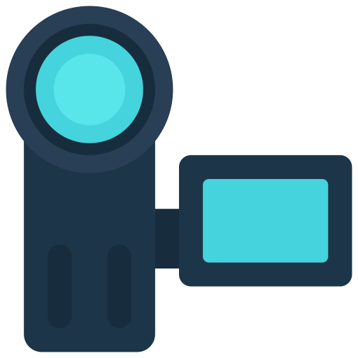 camcorder Juicy Fish Flat icon