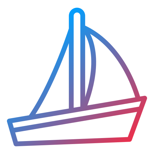 Парусная лодка Generic gradient outline иконка