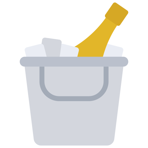 Wine bucket Juicy Fish Flat icon