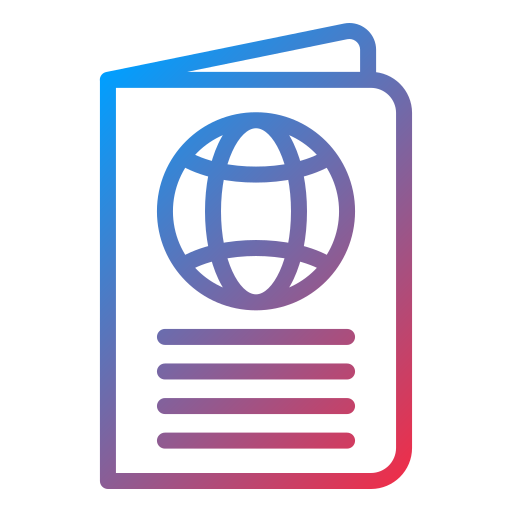 パスポート Generic gradient outline icon