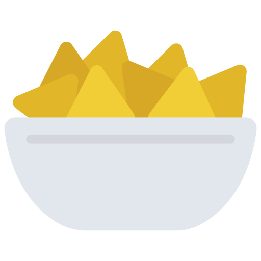 Nachos Juicy Fish Flat icon