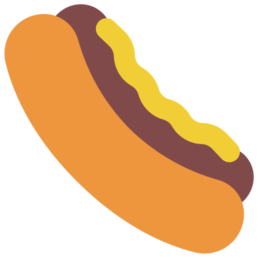 hotdog Juicy Fish Flat icoon