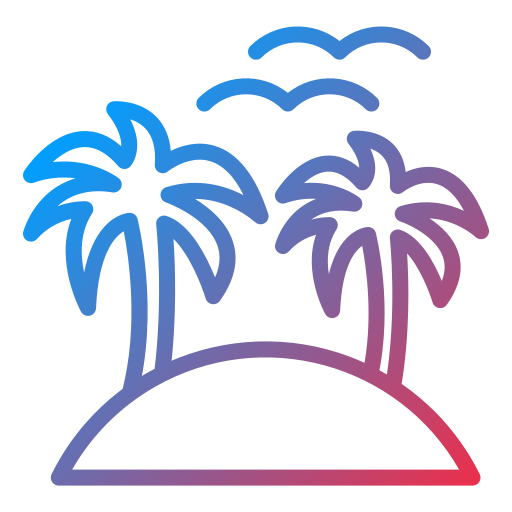 Island Generic gradient outline icon