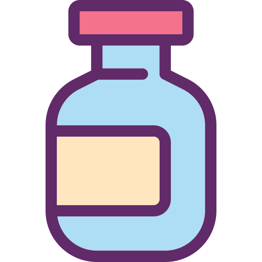frasco de medicación Generic Outline Color icono