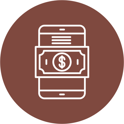 paiement mobile Generic color fill Icône
