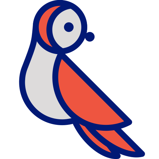 vogel Generic Outline Color icoon
