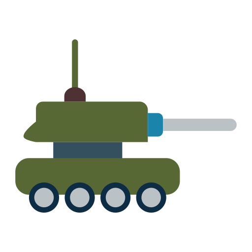carro armato dell'esercito Generic color fill icona