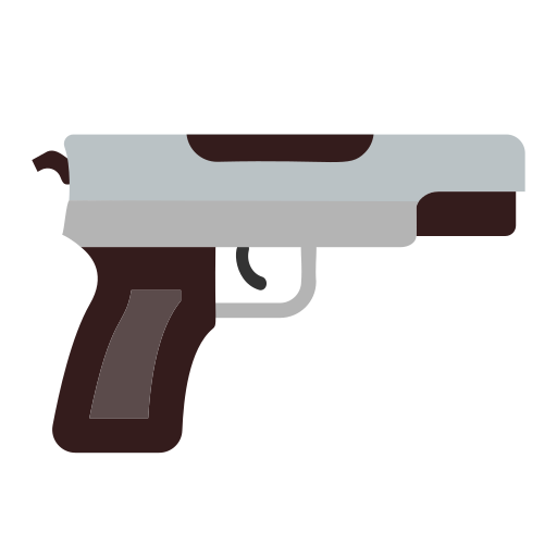 Handgun Generic color fill icon